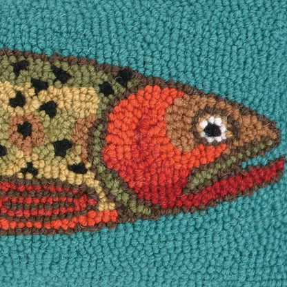 Trout Right Hook Pillow - Suzanne Nicoll