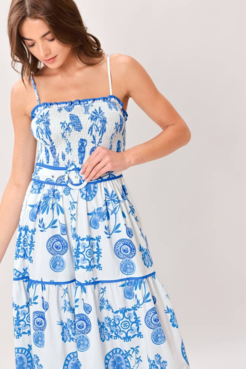English Class Toile Maxi Dress