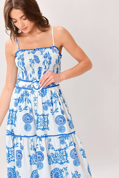 English Class Toile Maxi Dress