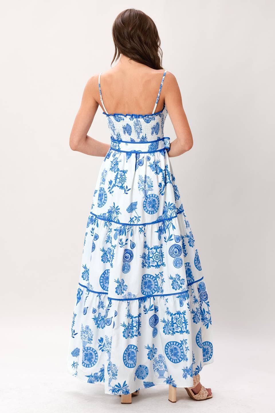English Class Toile Maxi Dress