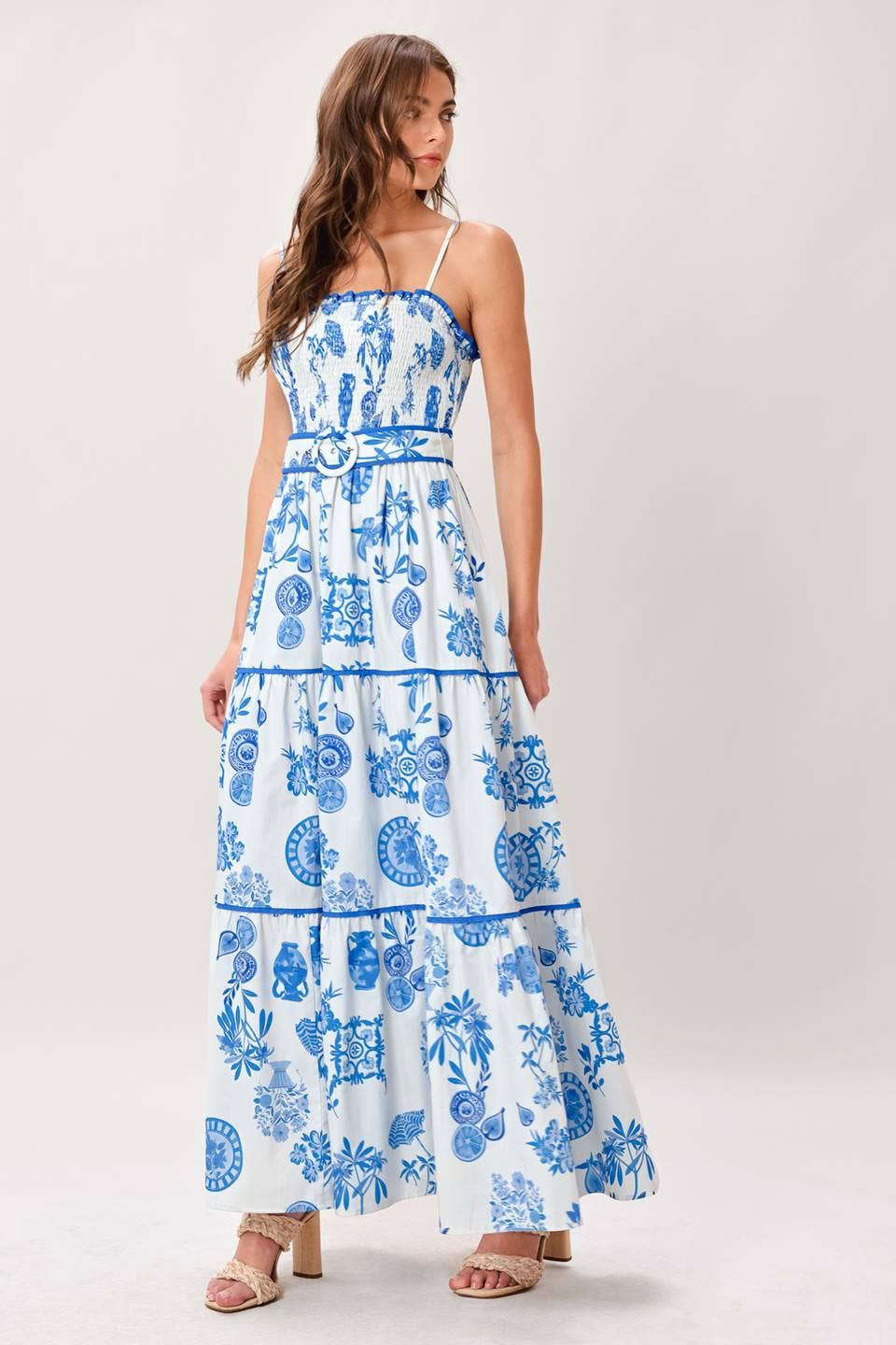 English Class Toile Maxi Dress