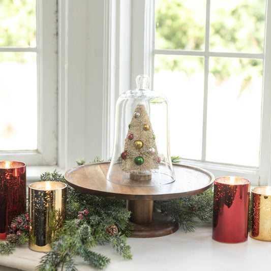 9" GLASS BELL CLOCHE