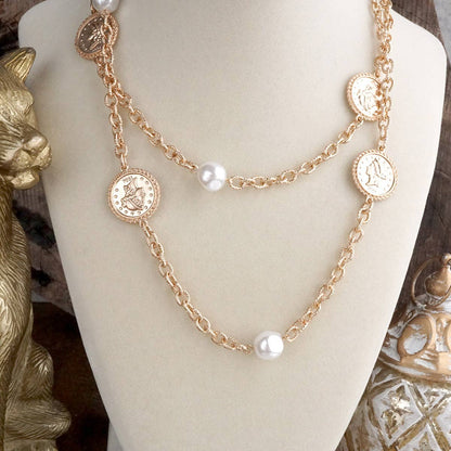 Starlit Relics – Coin Chandelier Statement Earrings