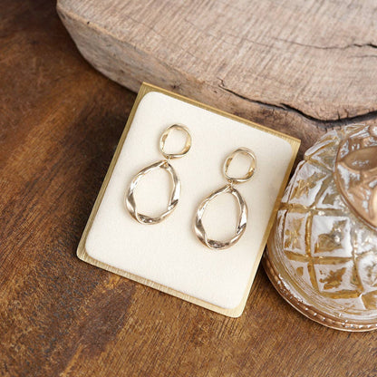 Wanderlight – Textured Tear Drop Earrings