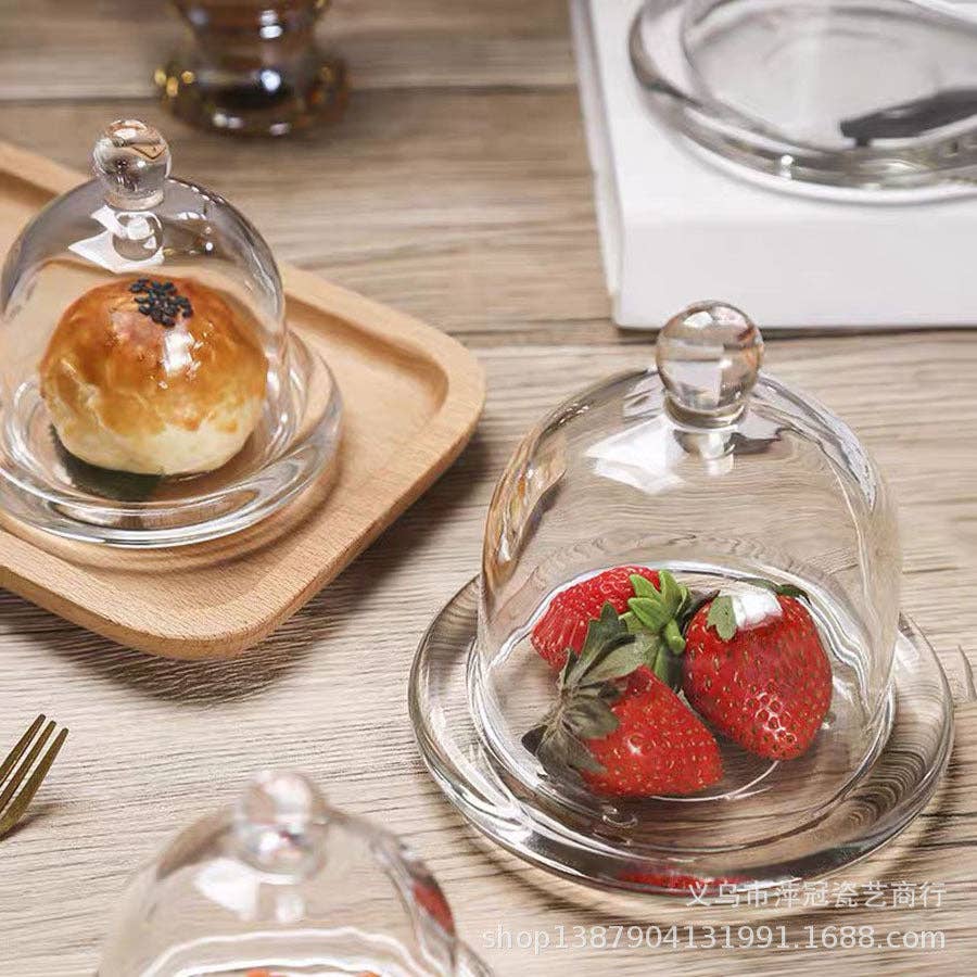 Glass Dome Display Cloche with Base