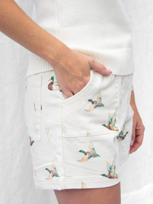 In Flight Waterfowl Drawstring Shorts