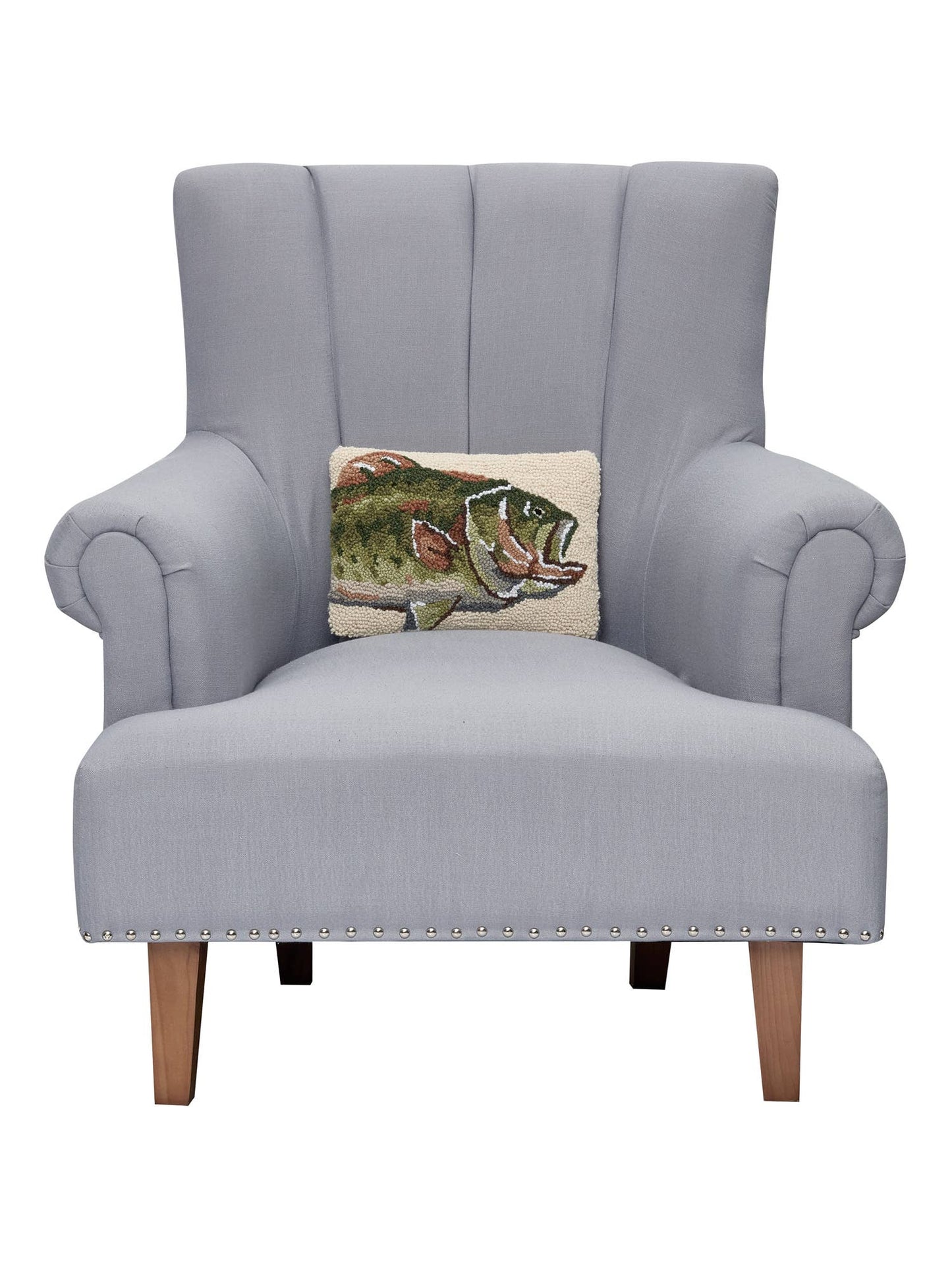 Bass Fish Hook Pillow