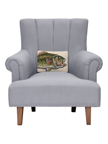 Bass Fish Hook Pillow