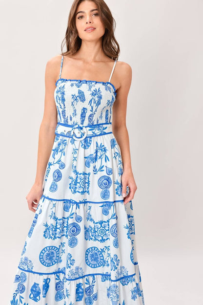 English Class Toile Maxi Dress