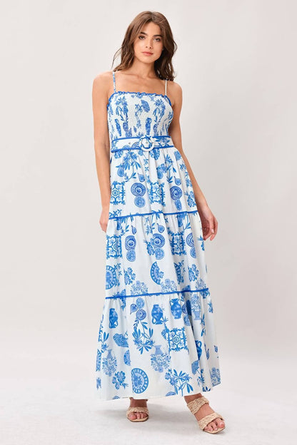 English Class Toile Maxi Dress