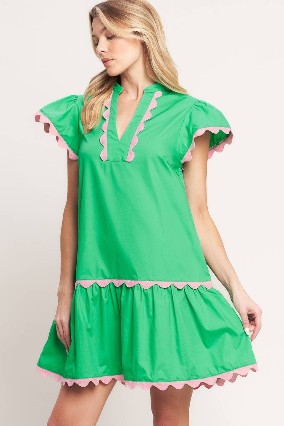 Southern Scallop Dress